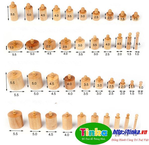 Bộ cắm hình trụ có núm